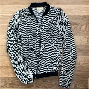 Black and white light jacket